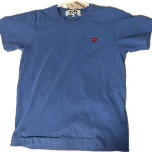 Comme des Garçons Play blue cotton t-shirt